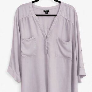 🖤 Torrid Harper Blouse Size 4 Light Grey 🖤 💎 BUNDLE & SAVE